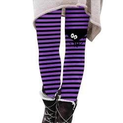 Thermo Leggings Damen Winter Wanderhose Wasserabweisend gefütterte Strumpfhosen Laufhose Outdoor Hosen Halloween Drucken Thermoleggins Lustig Bleistifthose Stretch Mode Hosen Lang Yogahose Jogginghose von Fannyfuny