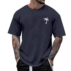 Tshirt Herren Oversize Rundhals Kurzarm Lose Sommer Oberteile Mode T-Shirt mit Los Angeles Grafik Kreativen Buchstaben Vintage Drucken Streetwear Sport Casual Lang Tops Athletic Fit Tee top von Fannyfuny