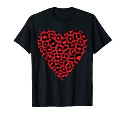 Herz Gepard Leopard Tiger Print T-Shirt von Fantabulous Acc