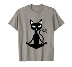 Süße Katze, meditierend, Grafik T-Shirt von Fantabulous Acc