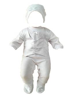 Fantasma Baby Taufanzug Overall Taufstrampler Strampler (Modell 1, 0-3 Monate) von Fantasma