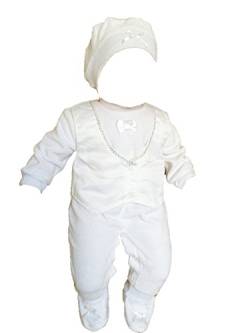 Fantasma Baby Taufanzug Overall Taufstrampler Strampler (Modell 2, 0-3 Monate) von Fantasma