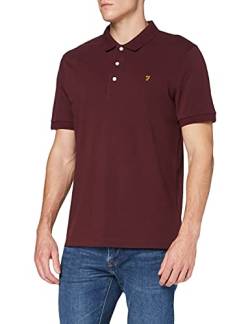 Farah Herren BLANES Polo Shirt Polohemd, rot, L von Farah