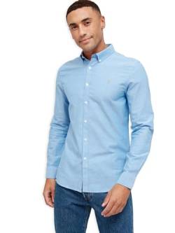 Farah Herren Brewer Shirt Hemd, Mittelblau, XL von Farah