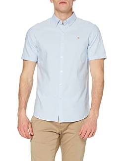 Farah Herren Brewer Slim FIT Cotton Oxford Shirt Hemd, himmelblau, XX-Small von Farah