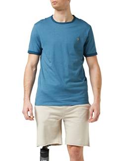 Farah Herren Groves Ringer T-Shirt, blau, XXL von Farah