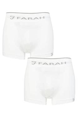 Farah Herren Nahtlos Trunks Packung 2 Weiß XL von Farah