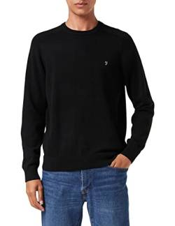 Farah Herren Stern Crew Sweatshirt, 001 Black, Medium von Farah