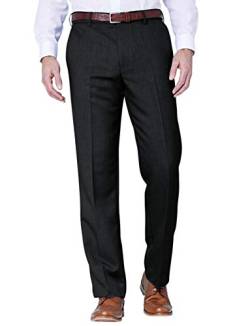 Mens Farah Flex Trouser With Self-Adjusting Waistband 44W x 31L Schwarz von Farah