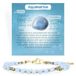 Farfume Kristall Armband Geschenke Chakra Armbänder für Frauen, Amethyst Perlenarmbänder Natürliches Armband für Frauen Mädchen - Doppelte Verbindung in einem Armband von Farfume