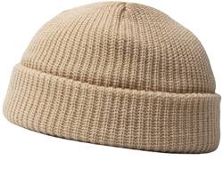 Faringoto Beanie Mütze Winter Outdoor Sport Geschenke Strumpffüller für Männer Frauen, beige, Einheitsgröße von Faringoto