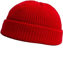 Faringoto Beanie Mütze Winter Outdoor Sport Geschenke Strumpffüller für Männer Frauen, rot, Einheitsgröße von Faringoto