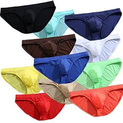 Faringoto Briefs Men Soft Comfy Briefs for Men Mens Sexy Bulge Underwear Briefs Ice Silk von Faringoto