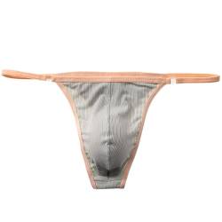 Faringoto Herren-Bikinihose, abnehmbar, Seiten-Tanga-Slip, für Herren, bequem, sexy, U-Unterhose, Army Grün, M von Faringoto