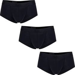 Faringoto Herren Kühlende Unterwäsche Eisseide Boxershorts Trunks mit Beutel, 3 Schwarz, M von Faringoto