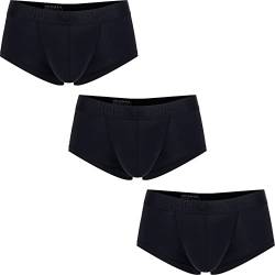 Faringoto Herren Kühlende Unterwäsche Eisseide Boxershorts Trunks mit Beutel, 3 Schwarz, XL von Faringoto
