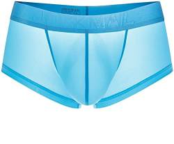 Faringoto Herren Kühlende Unterwäsche Eisseide Boxershorts Trunks mit Beutel, blau, S von Faringoto