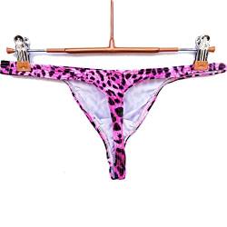 Faringoto Herren Unterwäsche Beutel Leopard Höschen Tanga Herren Bikini G String Low Rise Unterhose von Faringoto