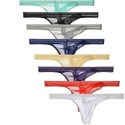 Faringoto Herren Unterwäsche T-Rücken Tanga G-String Sexy Atmungsaktiv Tangas Mesh Tanga, 8color, X-Large von Faringoto