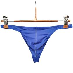 Faringoto Herren Unterwäsche Transparent Persönliche Slips Bikini G-String Tanga, königsblau, XL von Faringoto