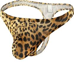 Faringoto Leopard Print Herren Tangas und Strings Low Rise Slip von Faringoto