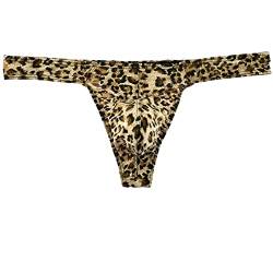 Faringoto Leopard Tanga Herren G-String Unterwäsche Herren Dessous Bulge Tasche, Leopard 01, L von Faringoto