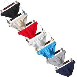 Faringoto Ultradünner nahtloser Tanga für Herren, G-Strings und Tangas, Herrentasche, Eisseide, atmungsaktiv, niedrige Taille, S-XXL, 7 Farben, L von Faringoto