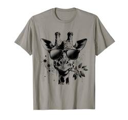 Giraffe Brille Vintage Urban Frauen Safari Tier Wildtiere T-Shirt von Farm n' Fancy