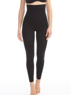 FarmaCell 133 (Schwarz, L/XL) Massierende Leggings hohe Taille Anti Cellulite von FarmaCell