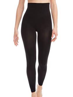 FarmaCell Leggings Damen High Waist 609b – Leggings Push Up, Kompressionsleggins Damen, Modellierende Und Leichte Shapewear.(Schwarz, L/XL) von FarmaCell