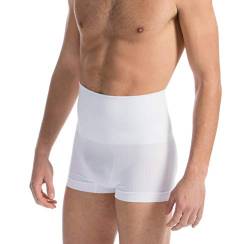 FarmaCell Man 402 (Weiß, XL) Modellierende Boxershorts Herren aus Baumwolle mit elastischem Band von FarmaCell