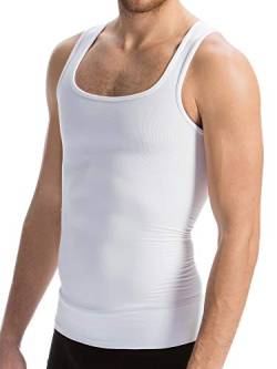 FarmaCell Man 418 (Weiß, S) Kompressionsunterhemd Herren Baumwolle von FarmaCell