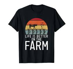 Das Leben ist besser auf der Farm Lover Farming T-Shirt von Farmer Gifts & Accessories