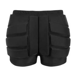 3D Schützende Gepolsterte Shorts Mehrzweck-Crash-Hose Aufprallschutz für Ski Snowboard Skateboarding mit Frauen Männer (Color : Schwarz, Size : L) von FaroLy