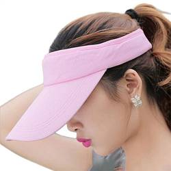 Fasbys Summer Outdoor Sports Beathable Long Brim Empty Top Baseball Sun Cap Hat Visor (Pink) von Fasbys