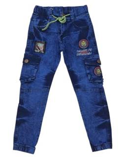 Fashion Boy Jungen Cargo Hose Jeans, Gr. 110/116, j8630.6 von Fashion Boy