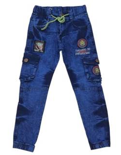 Fashion Boy Jungen Cargo Hose Jeans, Gr. 140/146, j8630.12 von Fashion Boy