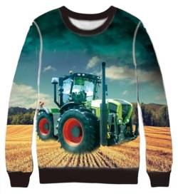 Fashion Boy Sweatshirt Langarm-Shirt Bedruckt mit Trecker, Gr. 140/146, JS103.12 von Fashion Boy