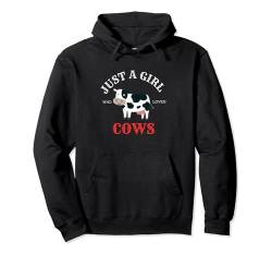 Just A Girl Who Loves Cows Süßes Kuhliebhaber-Geschenk für Herren und Damen Pullover Hoodie von Fashion Creative T