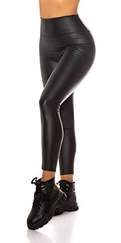 Fashion Design Damen Wetlook Lederlook Optik Leggings (5XL/6XL) von Fashion Design