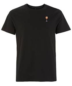 Spritz | Besticktes Bio Baumwoll T-Shirt (Black, 2XL) von Fashion Drinks