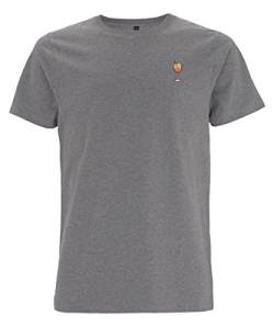 Spritz | Besticktes Bio Baumwoll T-Shirt (Grey, M) von Fashion Drinks
