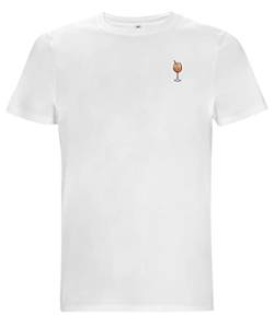 Spritz | Besticktes Bio Baumwoll T-Shirt (White, 3XL) von Fashion Drinks