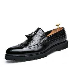 Fashion Modern WORLDLYDA Herren Loafer Mokassins Mode Quaste Schuhe Slip On Kleid Freizeitschuhe Fahren Loafer Party Schuhe （LA03,38） von Fashion Modern WORLDLYDA