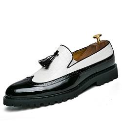 Fashion Modern WORLDLYDA Herren Loafer Mokassins Mode Quaste Schuhe Slip On Kleid Freizeitschuhe Fahren Loafer Party Schuhe （LA04,39） von Fashion Modern WORLDLYDA