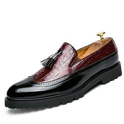 Fashion Modern WORLDLYDA Herren Loafer Mokassins Mode Quaste Schuhe Slip On Kleid Freizeitschuhe Fahren Loafer Party Schuhe （LA05,43） von Fashion Modern WORLDLYDA
