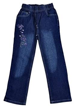 Fashion Bequeme Mädchen Jeans mit rundum Gummizug, Gr. 122, M5.8 von Fashion