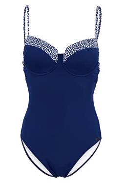 Fashy Damen Badenazug Badeanzug, blau, 38 von Fashy