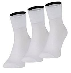 Fast Cycles -3er Pack atmungsaktive Sportsocken-Fahrradsocken-Sneakersocken-Laufsocken- für Damen und Herren. Für Mountainbiking, Spinning, Fitness, Tennis, Joggen und Laufen. Weiß 35-39 von Fast Cycles