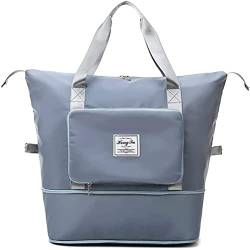 Faltbare Reisetasche Gepäck mit großer Kapazität Nass- und Trockentrennung Handgepäck Reisetasche Schulter Einkaufstasche Sporttaschen (B) von Fauitay